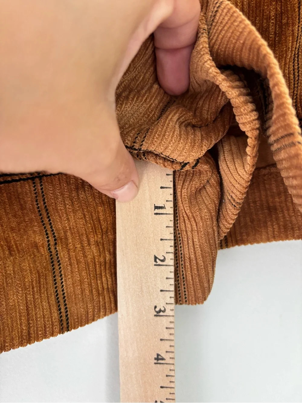HAVE Paperbag Plaid Corduroy Shorts NWT M Camel Tie Waist Pockets Fall